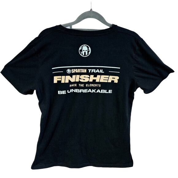 Women's Size XL Spartan Trail Race Tee Shirt Black Event Finisher Workout - Picture 5 of 7